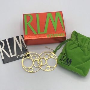 Robert Lee Morris RLM Circle Dangle Earrings